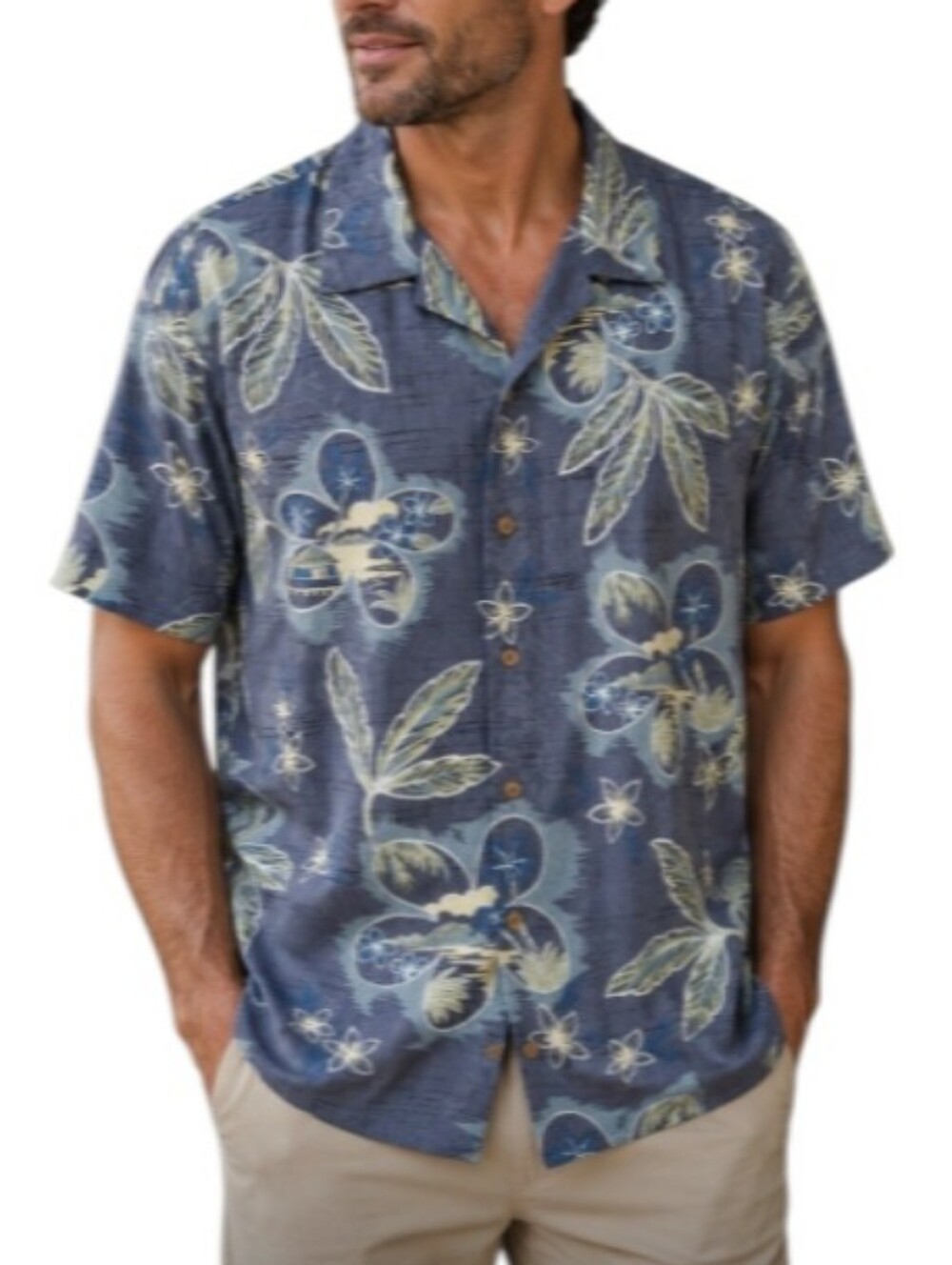 Tommy Bahama Y2k Silk Floral Hawaiian Camp Shirt-NWOT